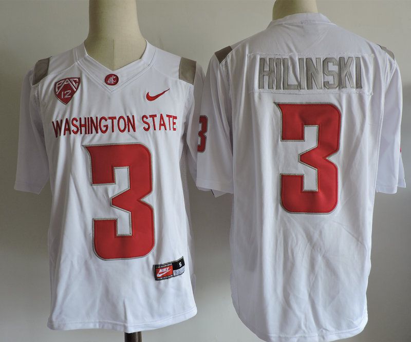 Men Washington State Cougars #3 Hilinski White 2025 Nike Limited NCAA Jersey